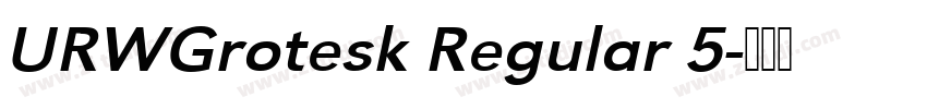 URWGrotesk Regular 5字体转换